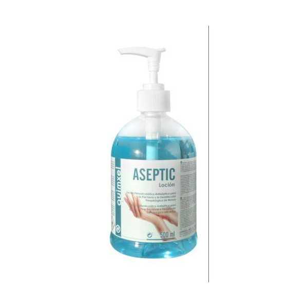 Locion Hidroalcoholica Aseptic 500ML 0470130 [LOTE DE 4 Unidades] QUIMXEL
