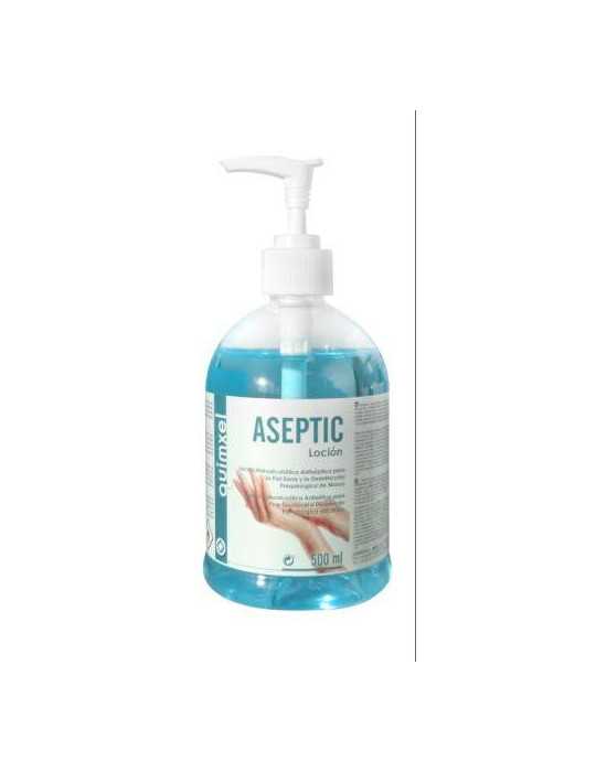 Locion Hidroalcoholica Aseptic 500ML 0470130 [LOTE DE 4 Unidades] QUIMXEL