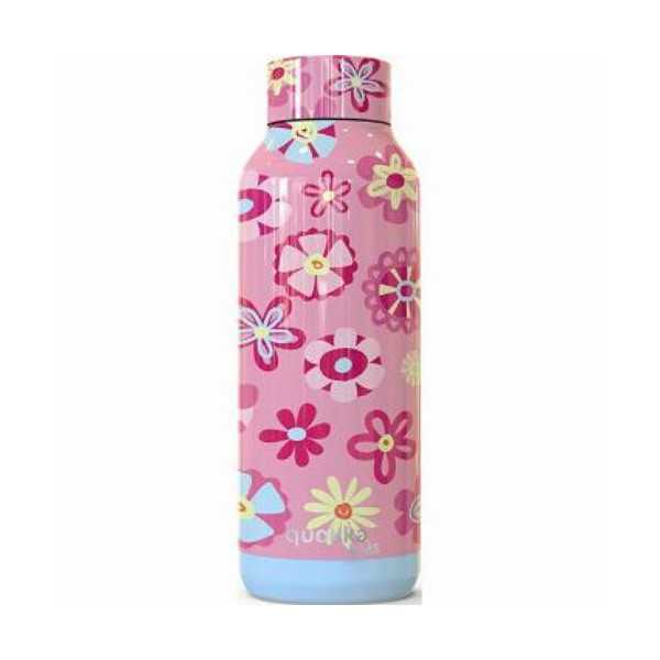 Botella Kids Inoxidable Solid Flowers 510ML [LOTE DE 2 Unidades] QUOKKA