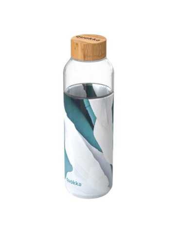 Botella Cristal Redonda con Funda Iceberg 660ML [LOTE DE 2 Unidades] QUOKKA
