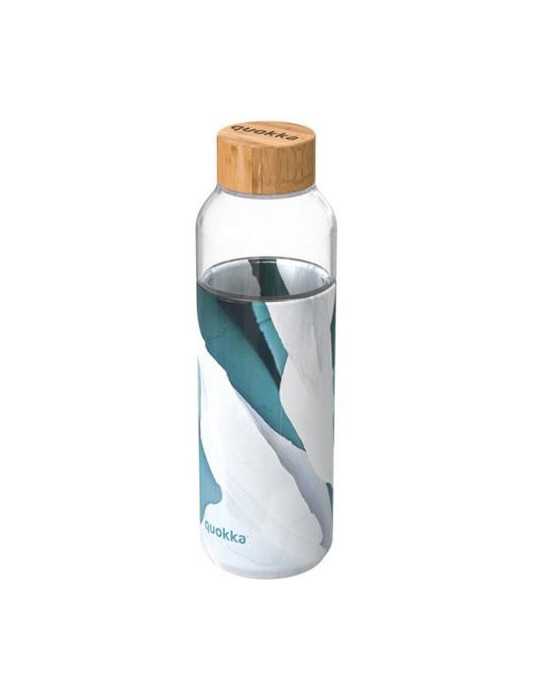 Botella Cristal Redonda con Funda Iceberg 660ML [LOTE DE 2 Unidades] QUOKKA