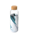 Botella Cristal Redonda con Funda Iceberg 660ML [LOTE DE 2 Unidades] QUOKKA