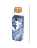 Botella Cristal Cuadrada con Funda Liquid 700ML [LOTE DE 2 Unidades] QUOKKA
