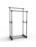 Perchero Doble Negro 77X39X157CM 7HOUSE 80431 [LOTE DE 2 Unidades] RAYDAN