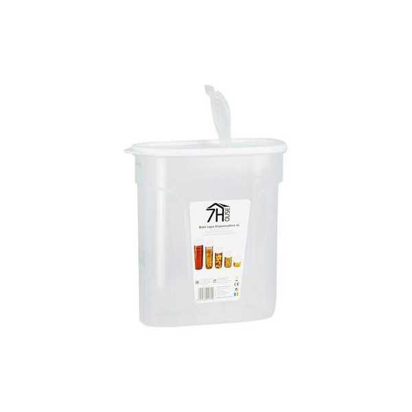 Bote con Tapa Dispensadora 4L Blanco 4139 [LOTE DE 14 Unidades] RAYDAN