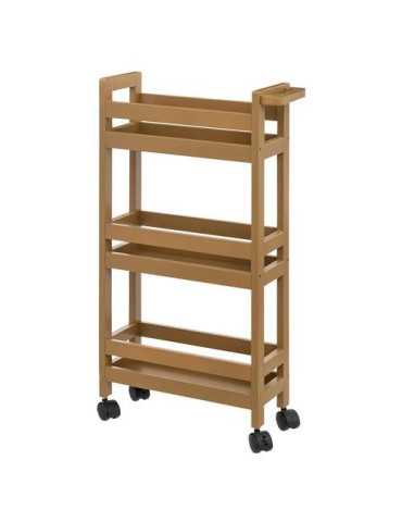 Carrito con Ruedas en Polietileno Madera 80411 [LOTE DE 2 Unidades] RAYDAN