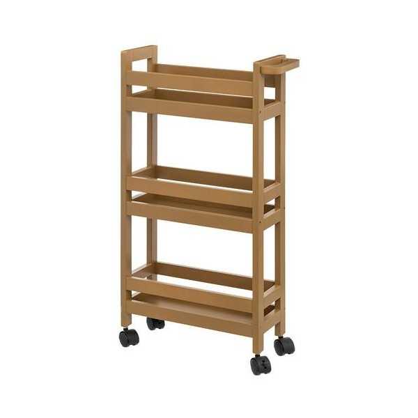 Carrito con Ruedas en Polietileno Madera 80411 [LOTE DE 2 Unidades] RAYDAN
