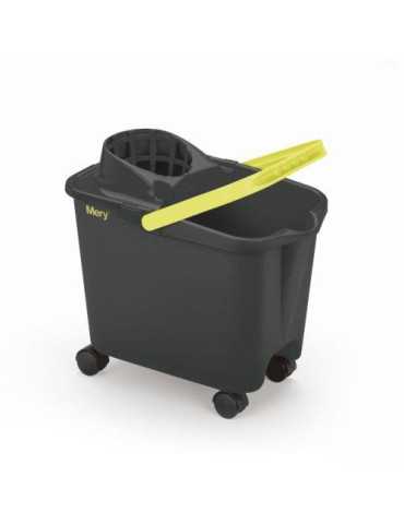 Cubo con Ruedas+escurridor 14LITROS Gris 32532 [LOTE DE 2 Unidades] RAYEN