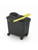 Cubo con Ruedas+escurridor 14LITROS Gris 32532 [LOTE DE 2 Unidades] RAYEN