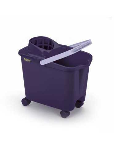 Cubo con Ruedas+escurridor 14LITROS Lila 32532 [LOTE DE 2 Unidades] RAYEN