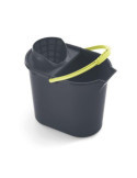 Cubo con Escurridor Ovalado 12 litros Gris 31232 [LOTE DE 4 Unidades] RAYEN