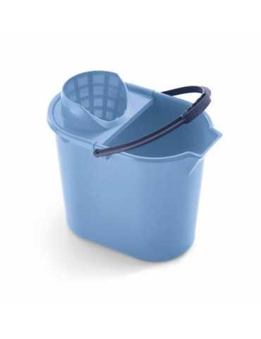 Cubo con Escurridor Ovalado 12 L Azul 31231 [LOTE DE 4 Unidades] RAYEN