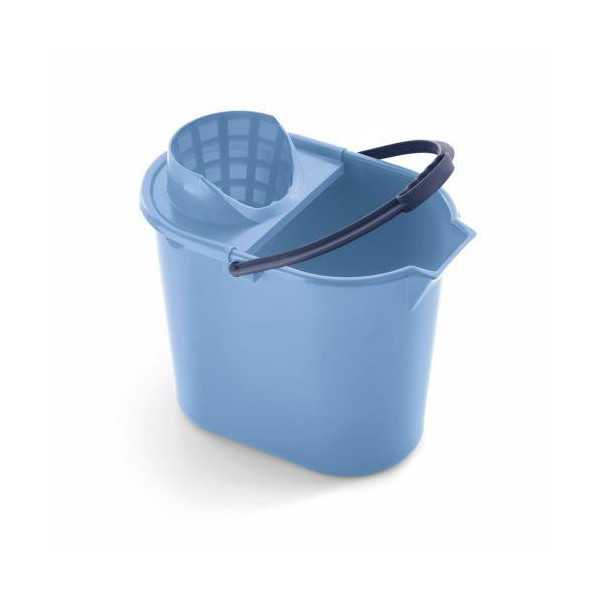 Cubo con Escurridor Ovalado 12 L Azul 31231 [LOTE DE 4 Unidades] RAYEN