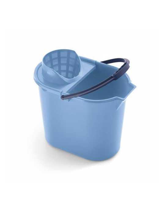 Cubo con Escurridor Ovalado 12 L Azul 31231 [LOTE DE 4 Unidades] RAYEN