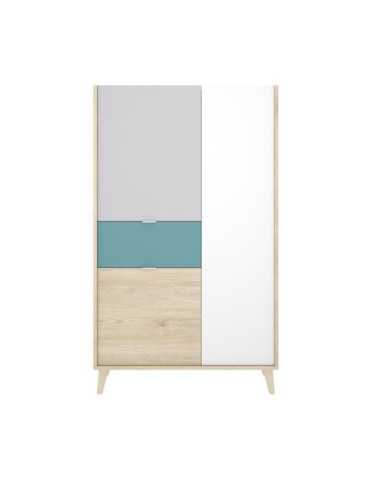 Nova - Modulo Vertical de 2 Puertas y 1 Cajón - BL RIMOBEL