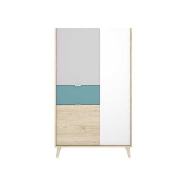 Nova - Modulo Vertical de 2 Puertas y 1 Cajón - BL RIMOBEL