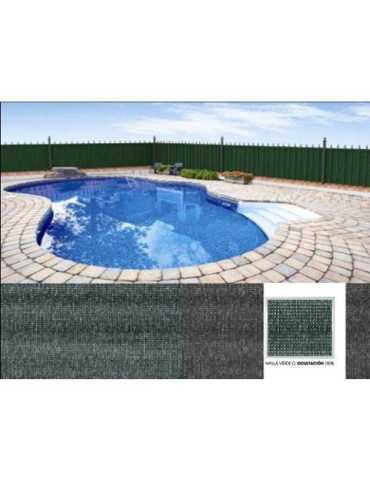 Malla Ocultación 100 % Verde Oscuro Rol. 1.5X5 m [LOTE DE 2 Unidades] ROMBULL