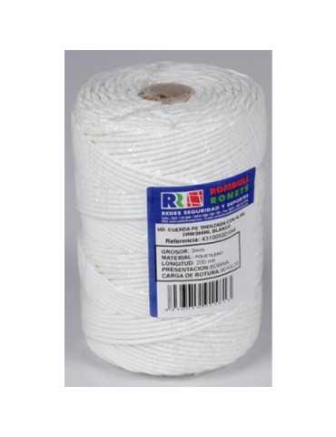Cuerda Trenzada Alma Polietileno 3 mm BCO. 200 m [LOTE DE 4 Unidades] ROMBULL