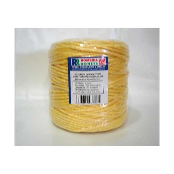 Cuerda Trenzada Alma PP. 4 mm BLC/Ama. 200 m [LOTE DE 2 Unidades] ROMBULL
