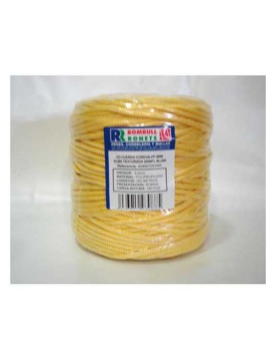 Cuerda Trenzada Alma PP. 4 mm BLC/Ama. 200 m [LOTE DE 2 Unidades] ROMBULL