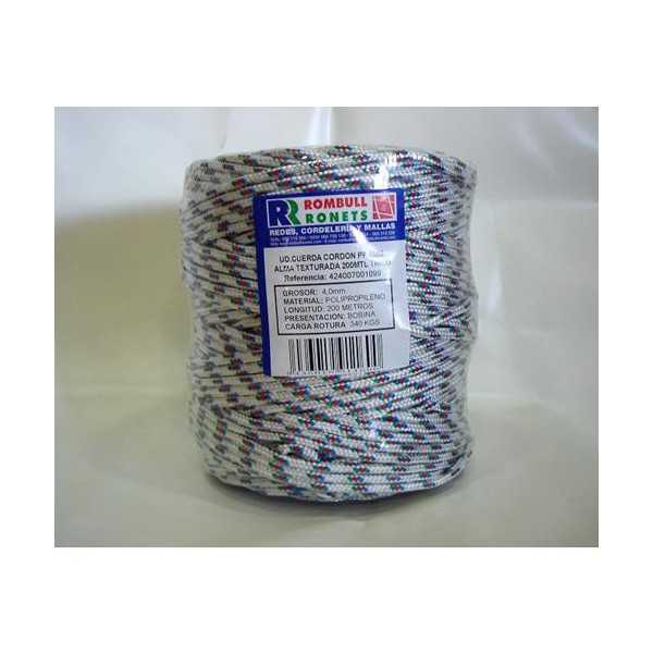 Cuerda Trenzada Alma PP. 4 mm Trico 200 m [LOTE DE 2 Unidades] ROMBULL