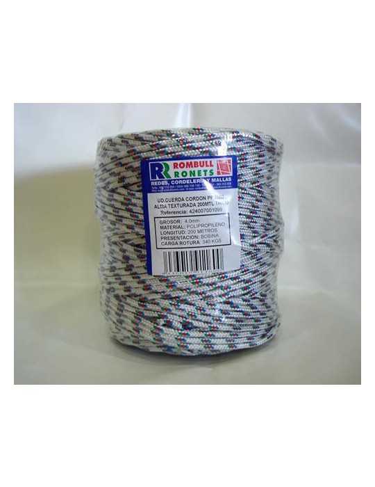 Cuerda Trenzada Alma PP. 4 mm Trico 200 m [LOTE DE 2 Unidades] ROMBULL