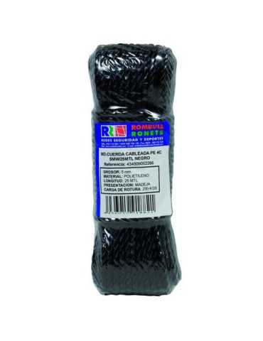 Cuerda Cableada PE. 4 Cabos 5 mm Verde 20 m [LOTE DE 10 Unidades] ROMBULL