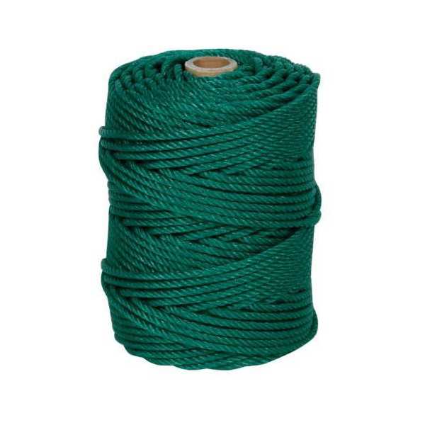 Cuerda Cableada PE. 4 Cabos 5 mm Verde 100 m [LOTE DE 4 Unidades] ROMBULL