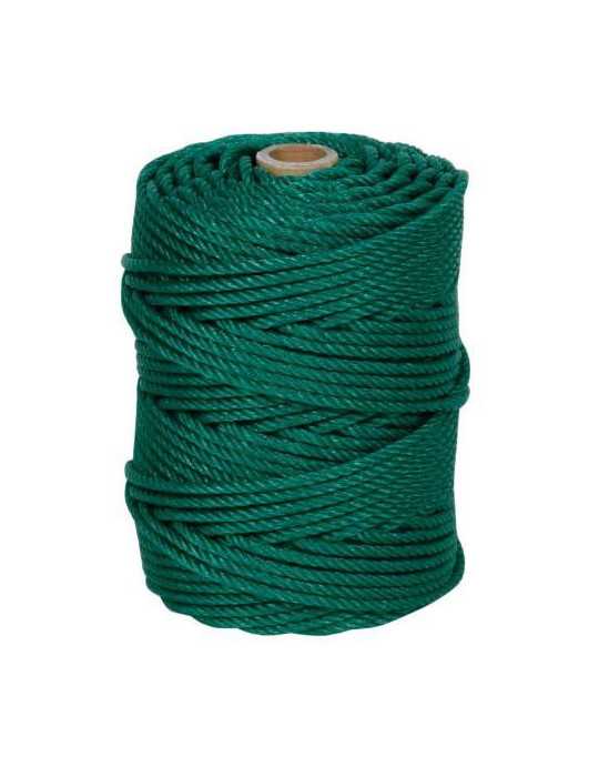 Cuerda Cableada PE. 4 Cabos 5 mm Verde 100 m [LOTE DE 4 Unidades] ROMBULL