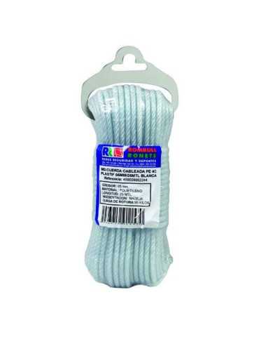 Cuerda Cabl-Plástico PE. 4 Cabos 5 Mm. verde 20 m [LOTE DE 6 Unidades] ROMBULL