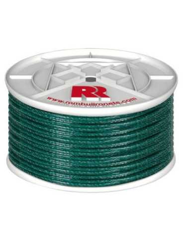 Cuerda Cable Plástico PE. 4 Cabos 5 Mm. verde 100M [LOTE DE 2 Unidades] ROMBULL