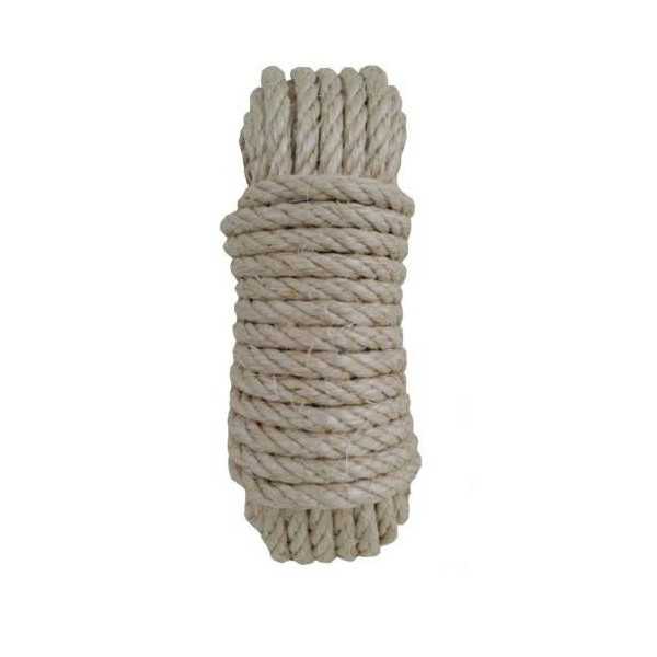 Cuerda Cableada Sisal 4 Cabos 8 mm 5M [LOTE DE 6 Unidades] ROMBULL