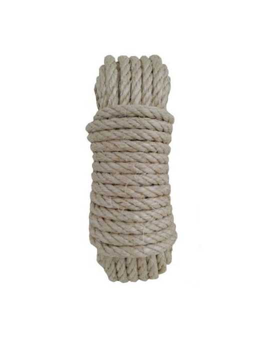 Cuerda Cableada Sisal 4 Cabos 8 mm 5M [LOTE DE 6 Unidades] ROMBULL