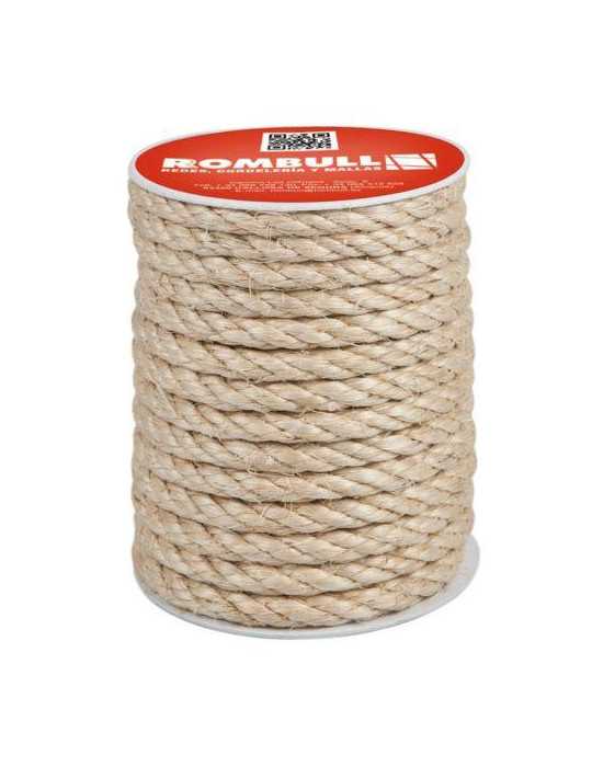 Cuerda Cableada Sisal 4 Cabos 10 mm 25M [LOTE DE 2 Unidades] ROMBULL