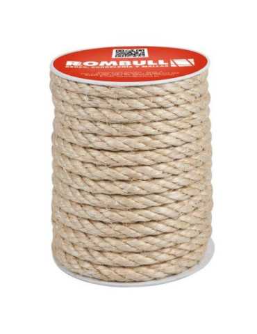 Cuerda Cableada Sisal 4 Cabos 12 mm 25M [LOTE DE 2 Unidades] ROMBULL