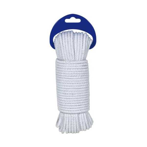 Cuerda Algodón Trenzada Calma 4,5MM 10M Blanco [LOTE DE 14 Unidades] ROMBULL