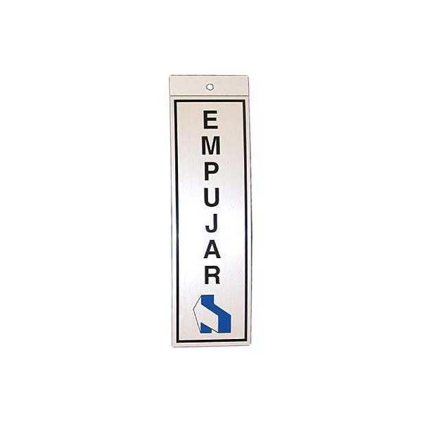 Silueta Aluminio Vertical Empujar 009 [LOTE DE 8 Unidades] ROTULAUTO
