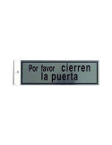 Silueta Aluminio Cierren Puerta 013 [LOTE DE 8 Unidades] ROTULAUTO