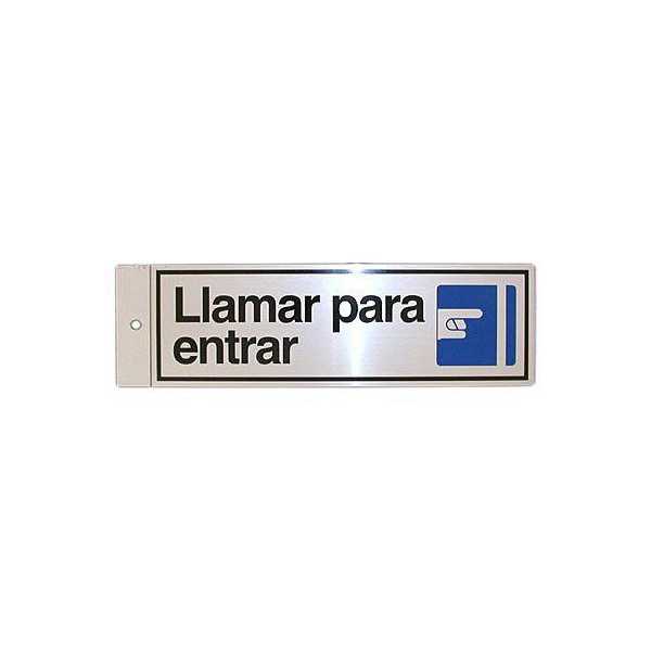 Silueta Aluminio Llamar para Entrar 017 [LOTE DE 8 Unidades] ROTULAUTO