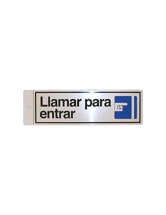 Silueta Aluminio Llamar para Entrar 017 [LOTE DE 8 Unidades] ROTULAUTO