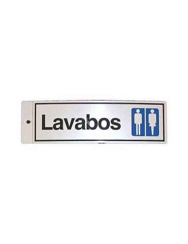 Silueta Aluminio Lavabos 023 [LOTE DE 8 Unidades] ROTULAUTO