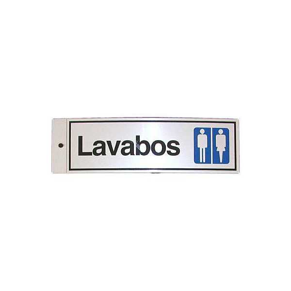 Silueta Aluminio Lavabos 023 [LOTE DE 8 Unidades] ROTULAUTO