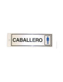 Silueta Aluminio Caballero 028 [LOTE DE 8 Unidades] ROTULAUTO