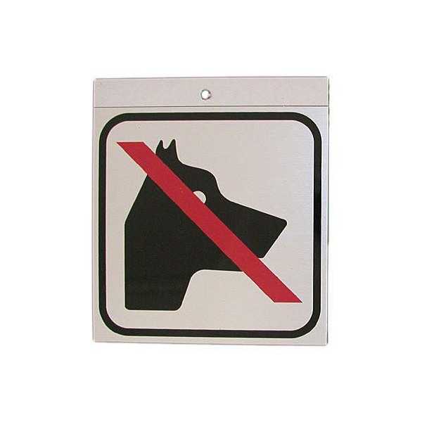Pictograma Aluminio 12X12 Perros No 051 [LOTE DE 6 Unidades] ROTULAUTO