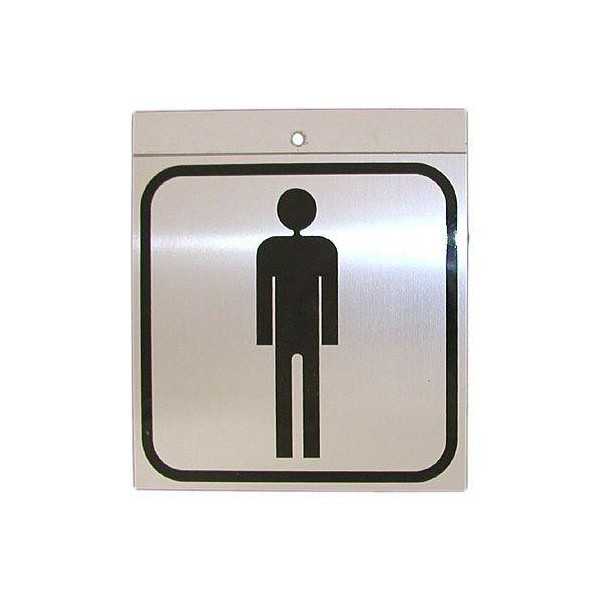 Pictograma Aluminio 12X12 Silueta Hombre 54 [LOTE DE 6 Unidades] ROTULAUTO