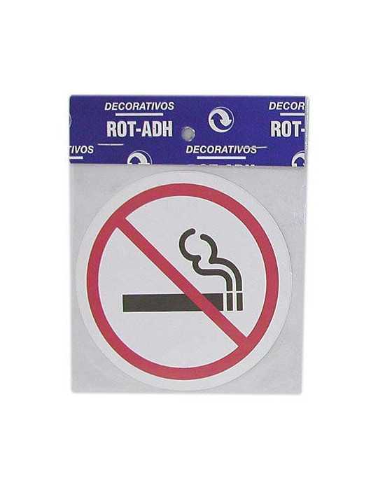 Pictograma Adhesivo No Fumar A-3 [LOTE DE 12 Unidades] ROTULAUTO