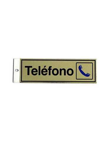 Pictograma Latonado 180X60 Telefono [LOTE DE 8 Unidades] ROTULAUTO