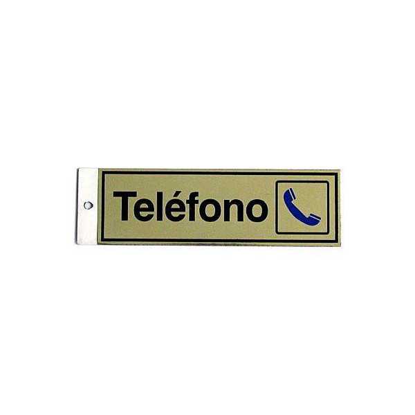Pictograma Latonado 180X60 Telefono [LOTE DE 8 Unidades] ROTULAUTO