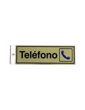 Pictograma Latonado 180X60 Telefono [LOTE DE 8 Unidades] ROTULAUTO