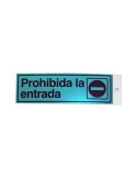 Pictograma Latonado 180X60 Prohibida la Entrada [LOTE DE 8 Unidades] ROTULAUTO